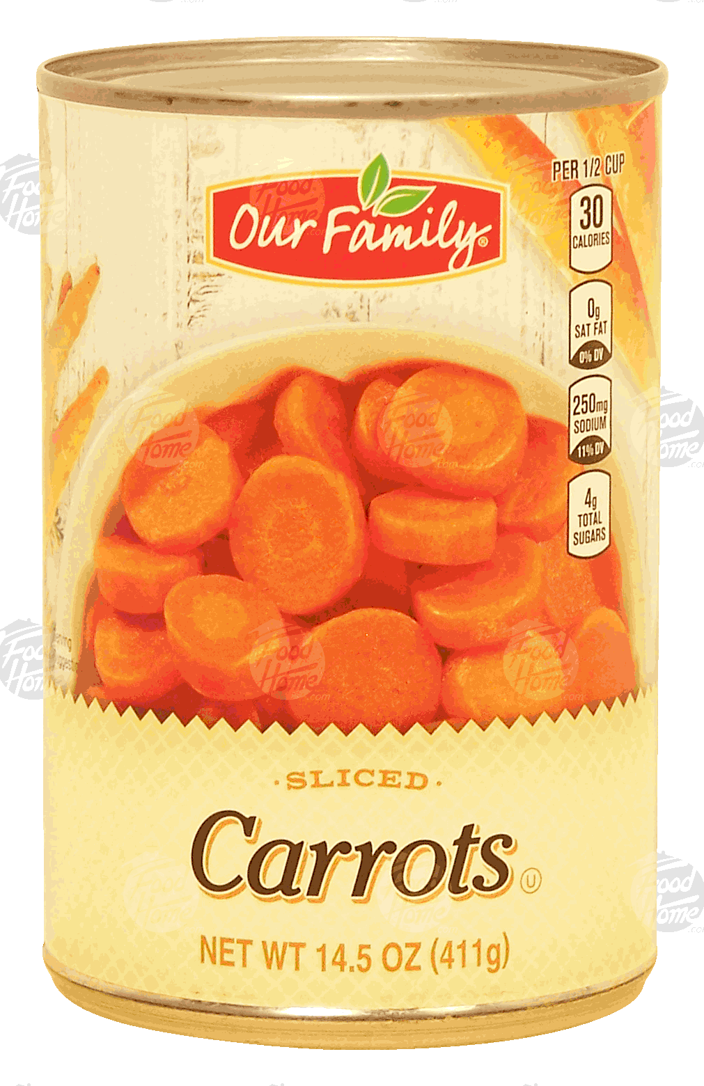 Our Family  sliced carrots Full-Size Picture